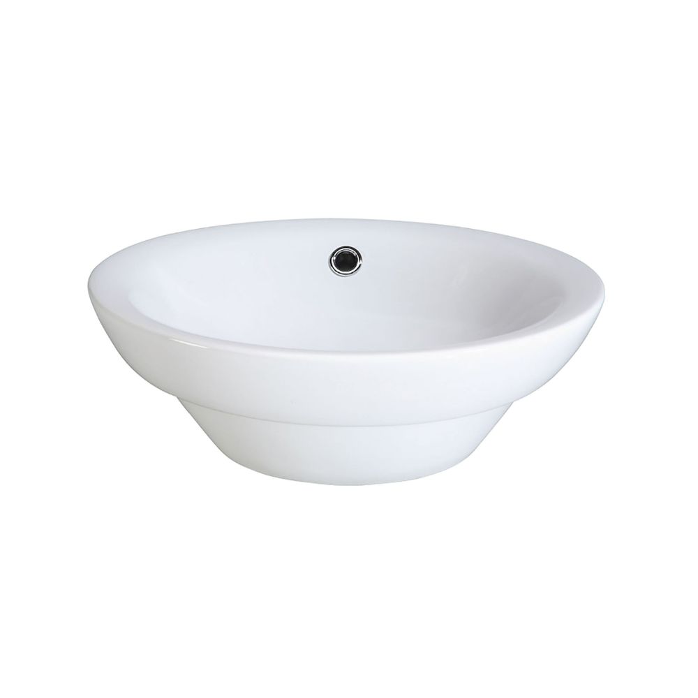 Elk Home CSR169RD Semi-Recessed Round Vitreous China Vessel - White