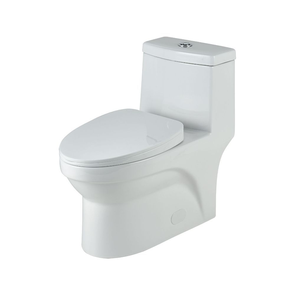 Elk Home CTL056W Jet Siphonic Toilet - R and T Flushing Fitting - White