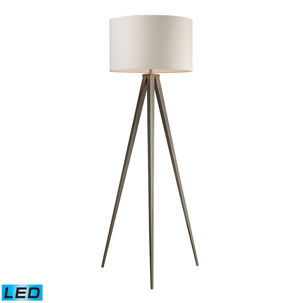 ELK Home D2121-LED Salford Floor Lamp in Satin Nickel (LED)