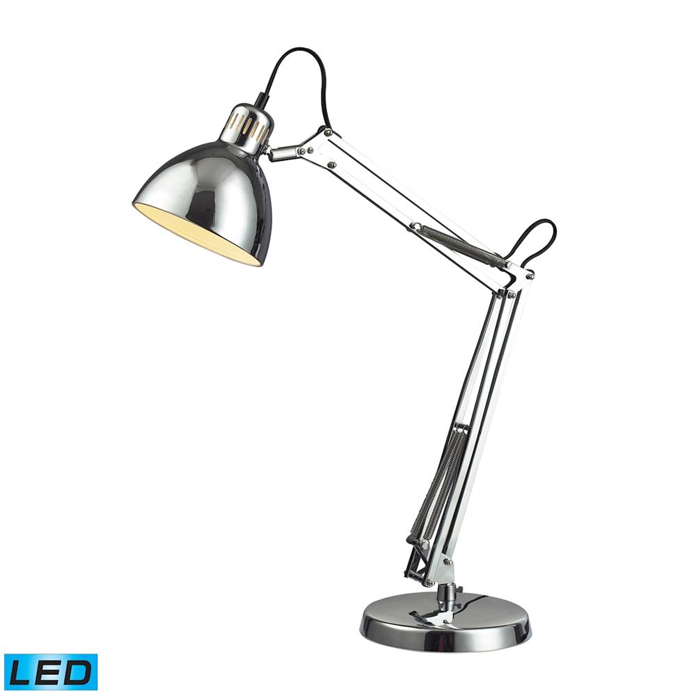 ELK Home D2176-LED 17" Ingleside Adjustable LED Table Lamp in Chrome