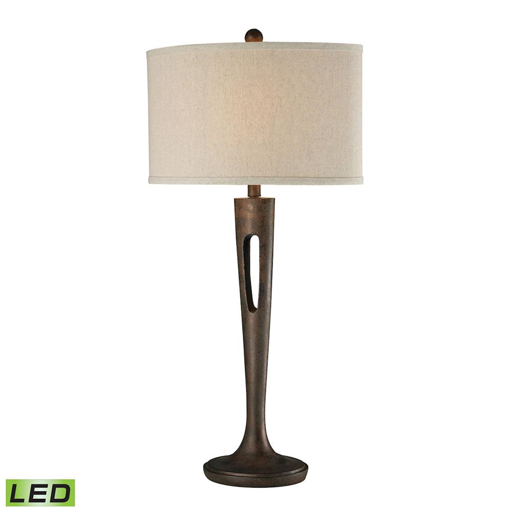 ELK Lighting D2426-LED 35" Martcliff LED Table Lamp in Burnished Bronze