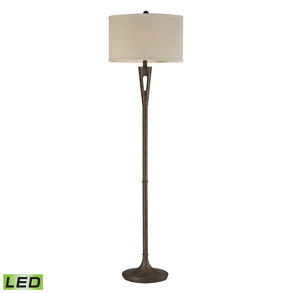 ELK Lighting D2427-LED 65" Martcliff LED Floor Lamp in Burnished Bronze
