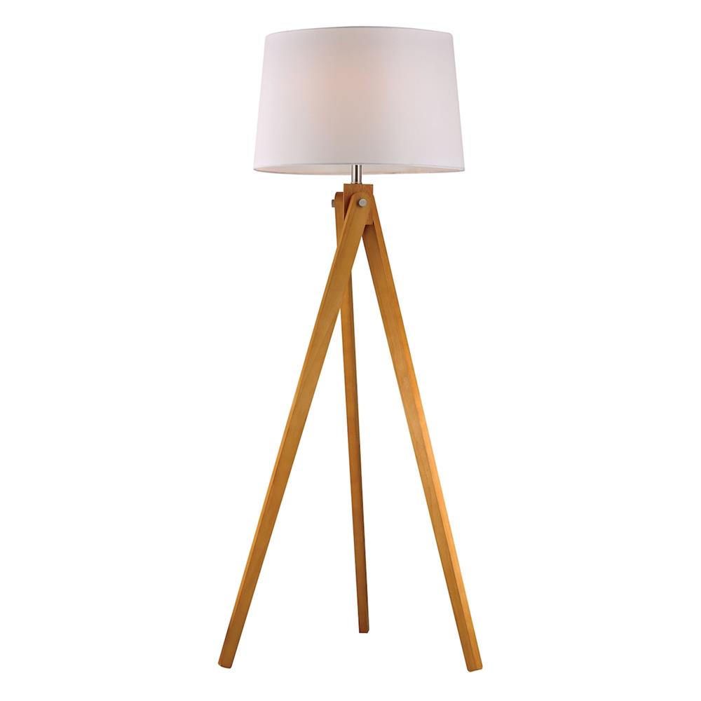 ELK Home D2469 Wooden Tripod Floor Lamp