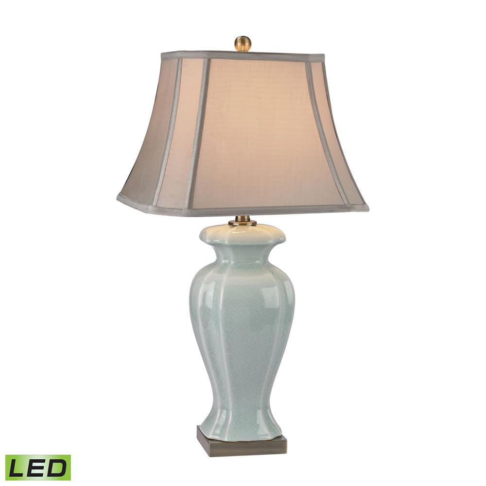 ELK Home D2632-LED 29" Ceramic LED Table Lamp in Celadon Glaze