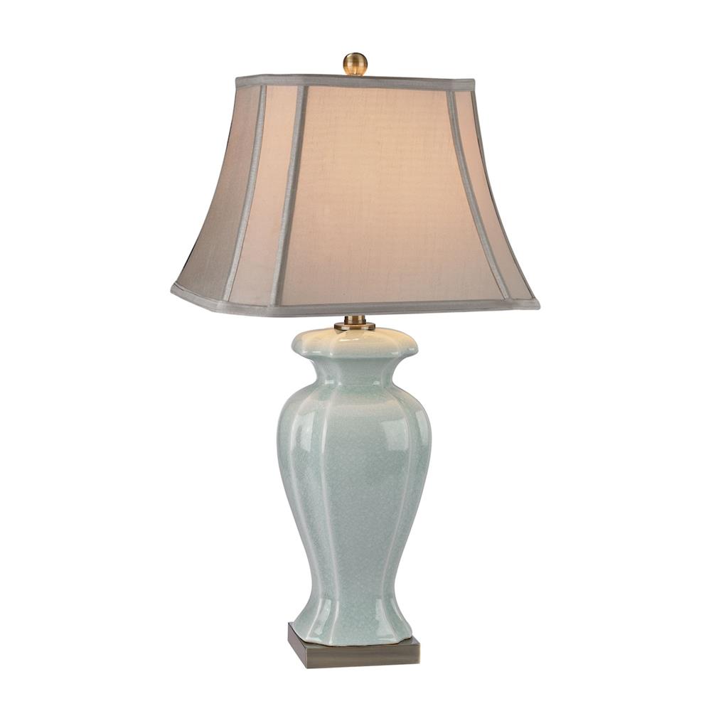 ELK Lighting D2632 29" Ceramic Table Lamp in Celadon Glaze