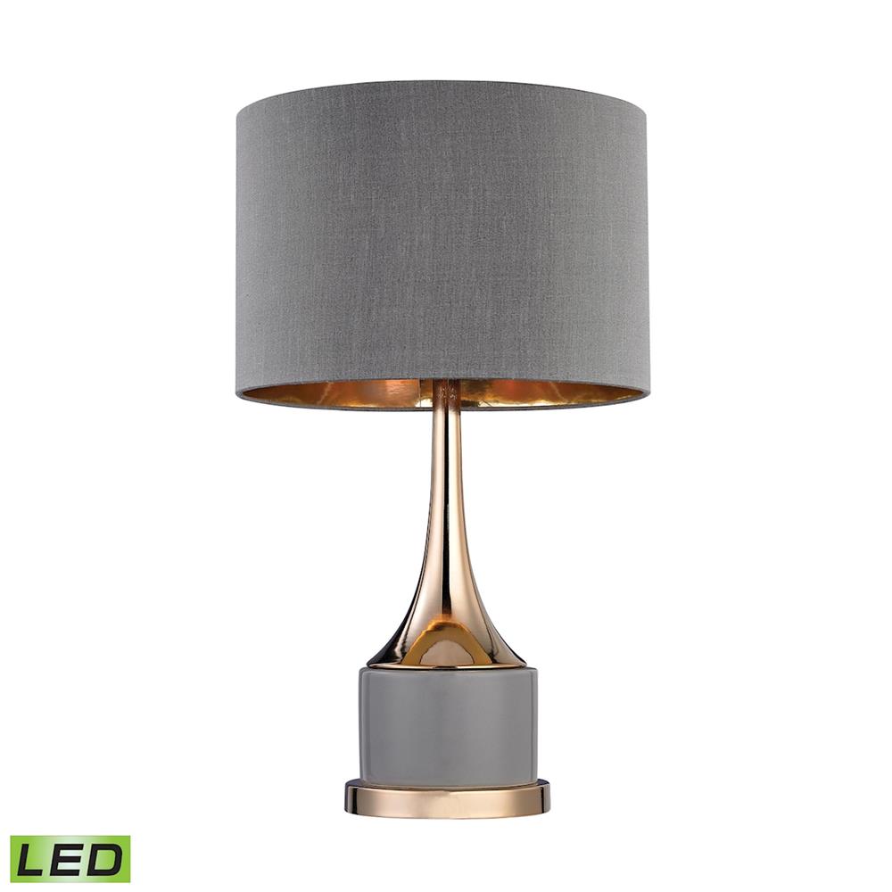 ELK Lighting D2748-LED Small Gold Cone Neck LED Lamp