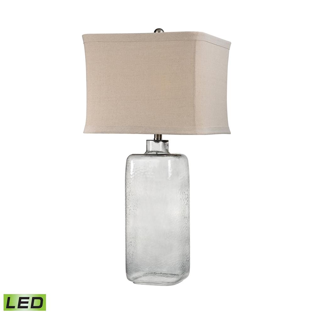 ELK Lighting D2776-LED Hammered Grey Glass LED Lamp