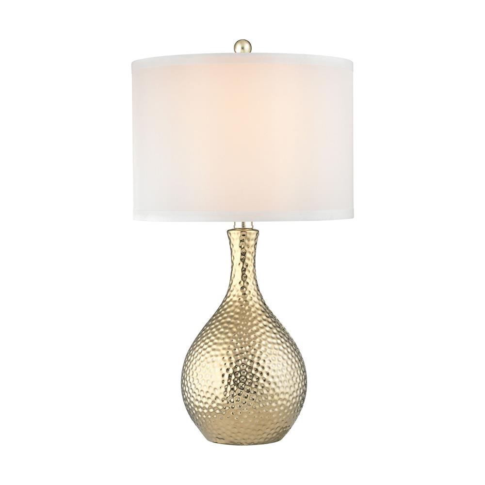 ELK Home D2940 Soleil 1 Light Table Lamp In Gold Plate
