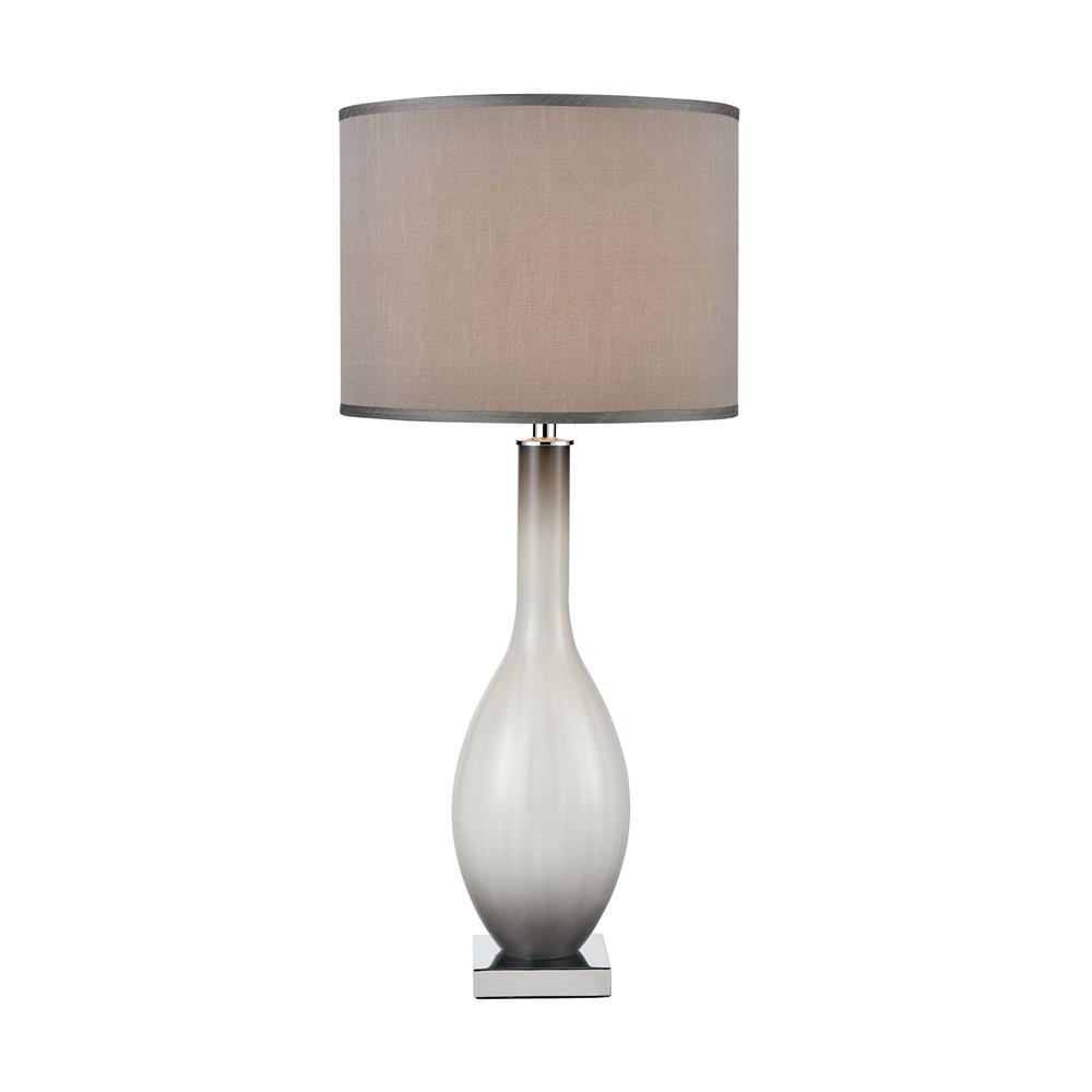 ELK Lighting D4323 Blanco Table Lamp in Grey Smoked Opal and Chrome in Grey Smoked Opal; Chrome