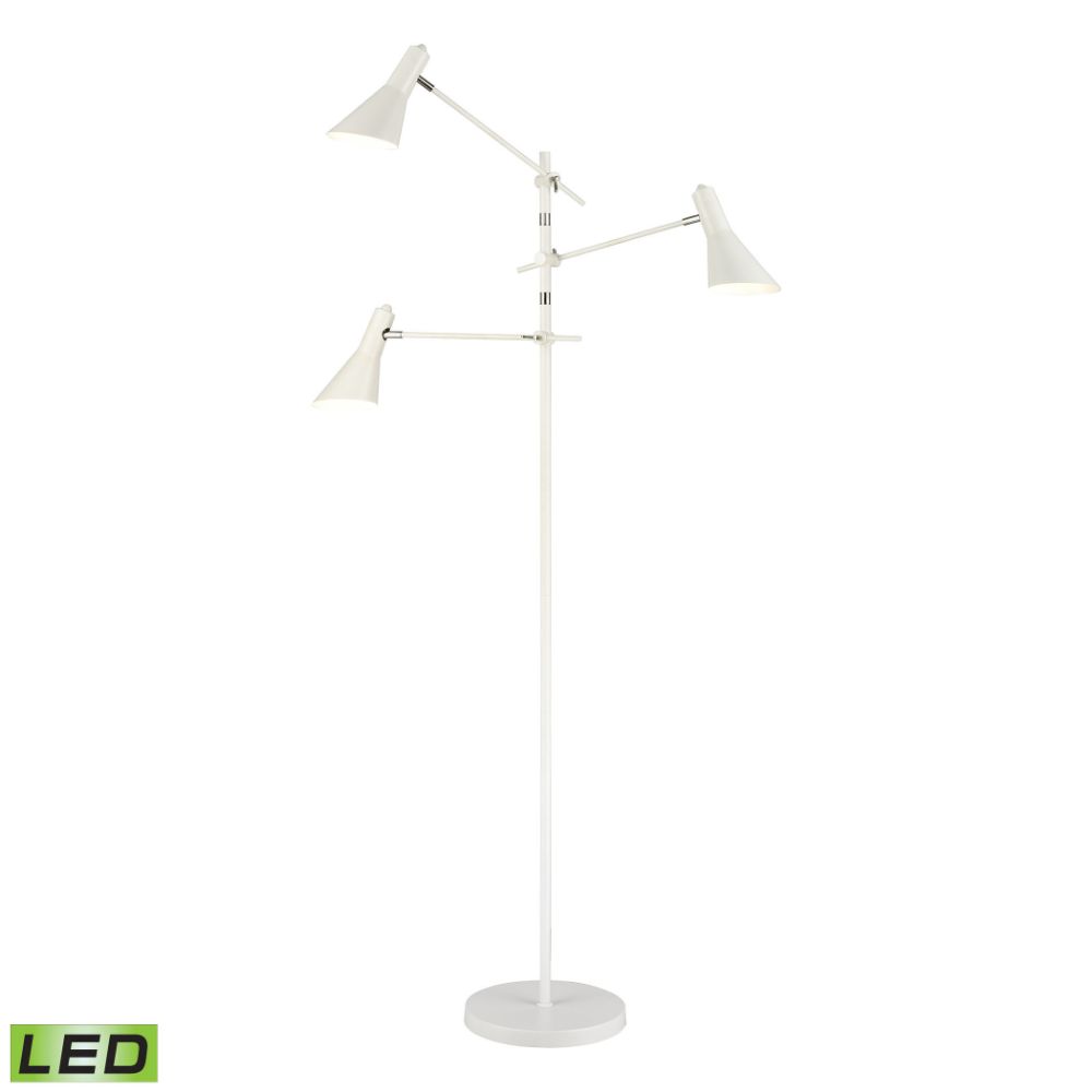 Elk Home D4537 Sallert 2-light Adjustable Floor Lamp In White
