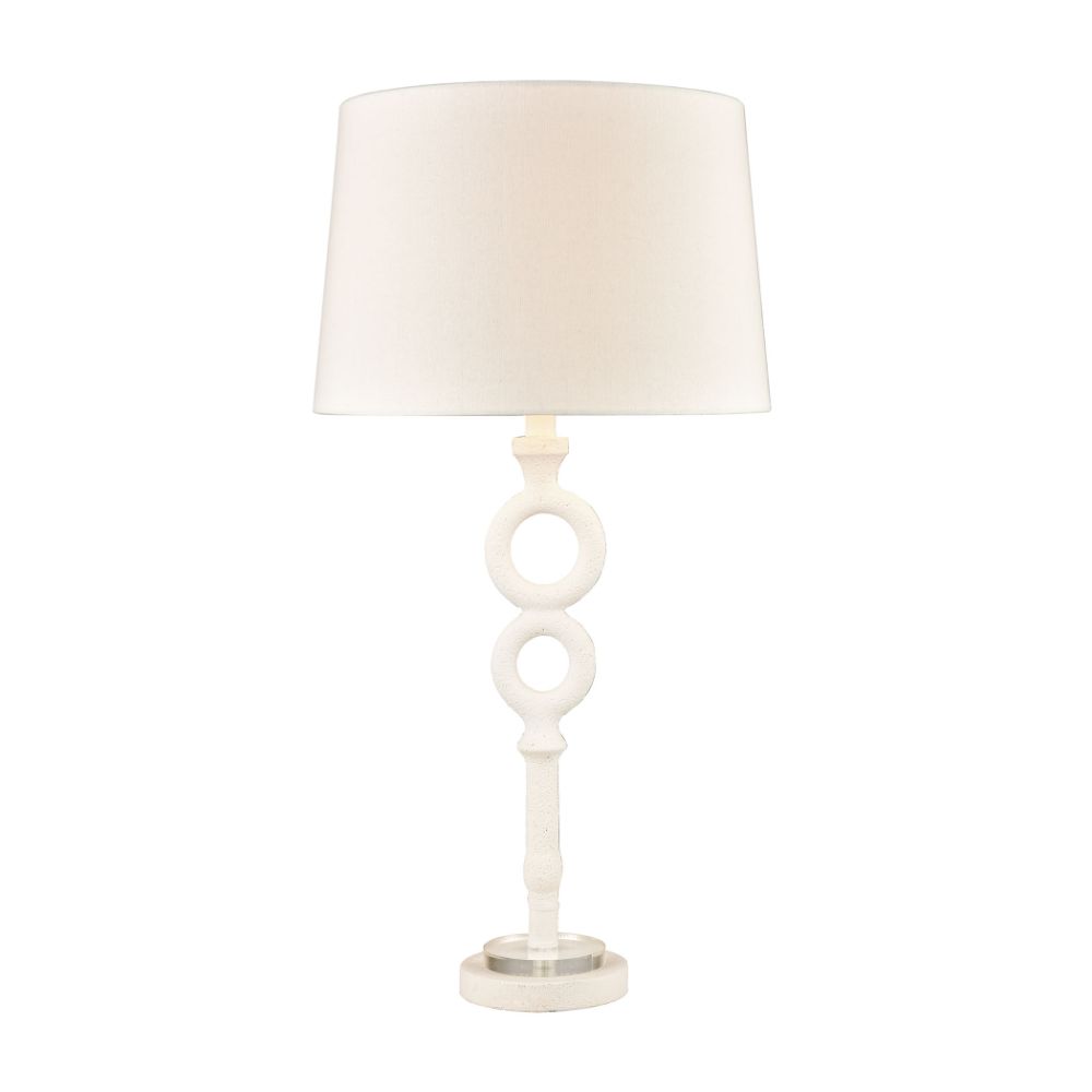 ELK Lighting D4697 Hammered Home Table Lamp In White