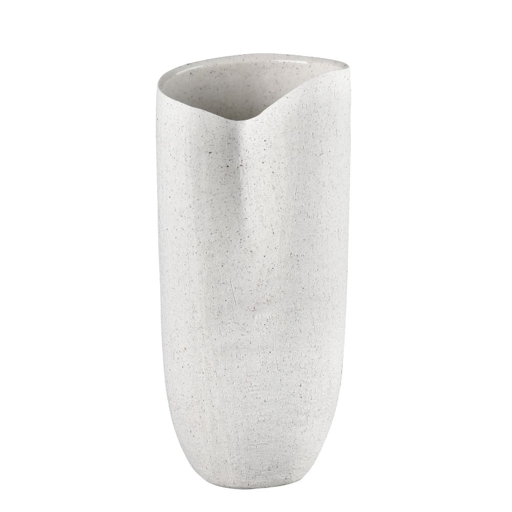 ELK Home H0017-9751 Ferraro Vase - Folded Whte