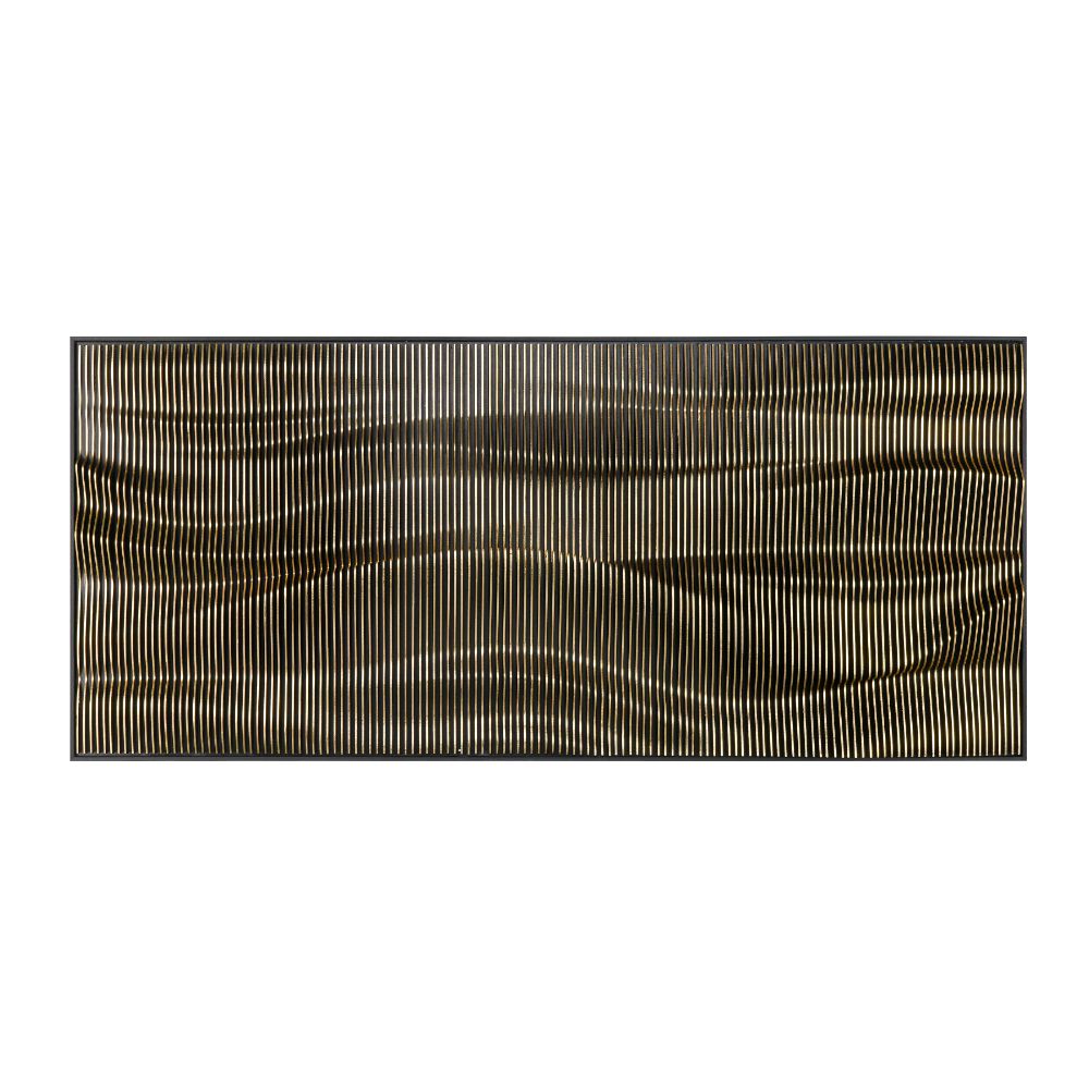 Elk Home H0036-9735 Wave Wood Dimensional Wall Art - Gold