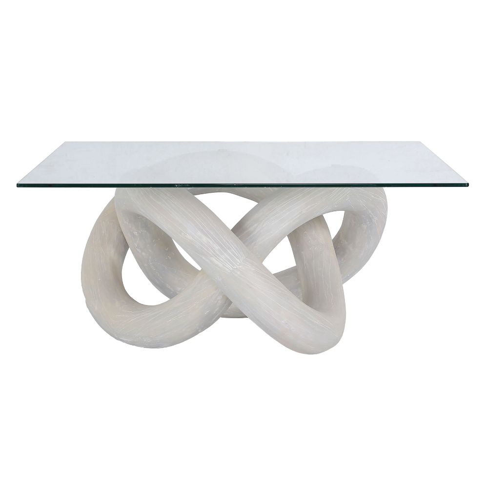 Elk Home H0075-9438 Knotty Coffee Table - White