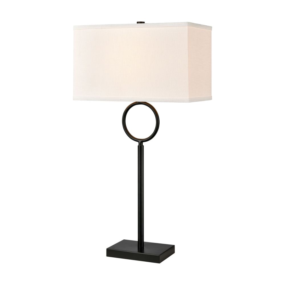 ELK Lighting H019-7225 Staffa Table Lamp In Matte Black