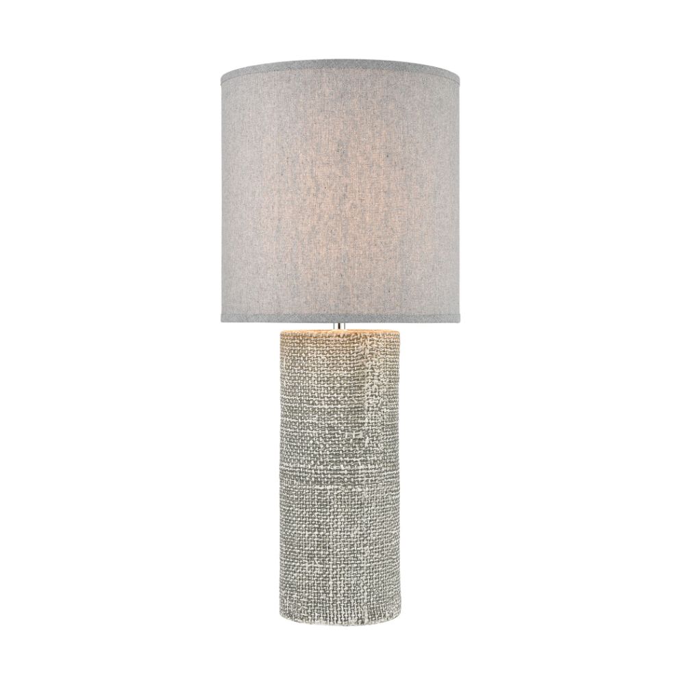 ELK Lighting H019-7260 Burra Table Lamp In Light Grey