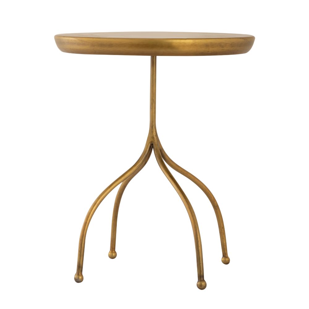 Elk Home H0895-10513 Willow Accent Table - Antique Brass