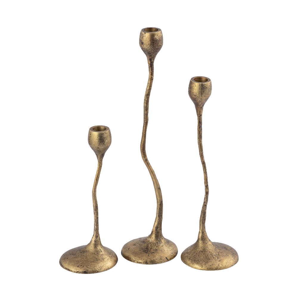 ELK Home H0897-10924/S3 Rosen Candleholder - Set of 3 Brass