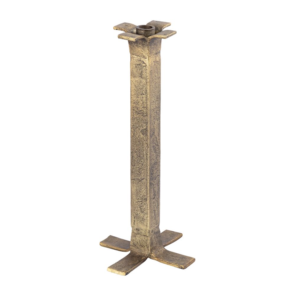 ELK Home H0897-10927 Splay Candleholder - Large Aged Brass