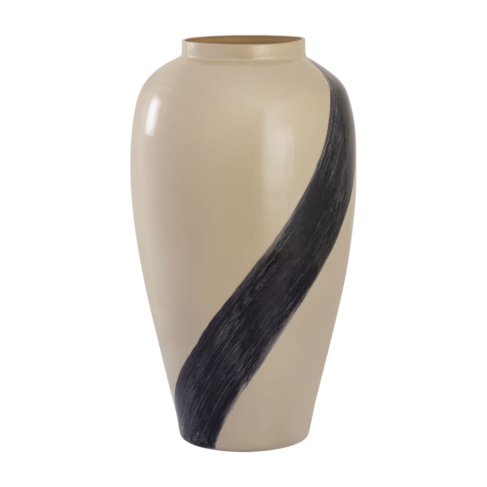 ELK Home H0897-10973 Brushstroke Vase - Small Cream