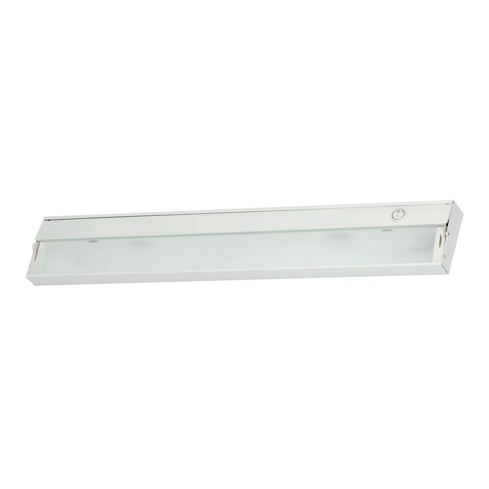ELK Lighting HZ026RSF ZeeLite 3 Lamp Cabinet Light In White And Diffused Glass