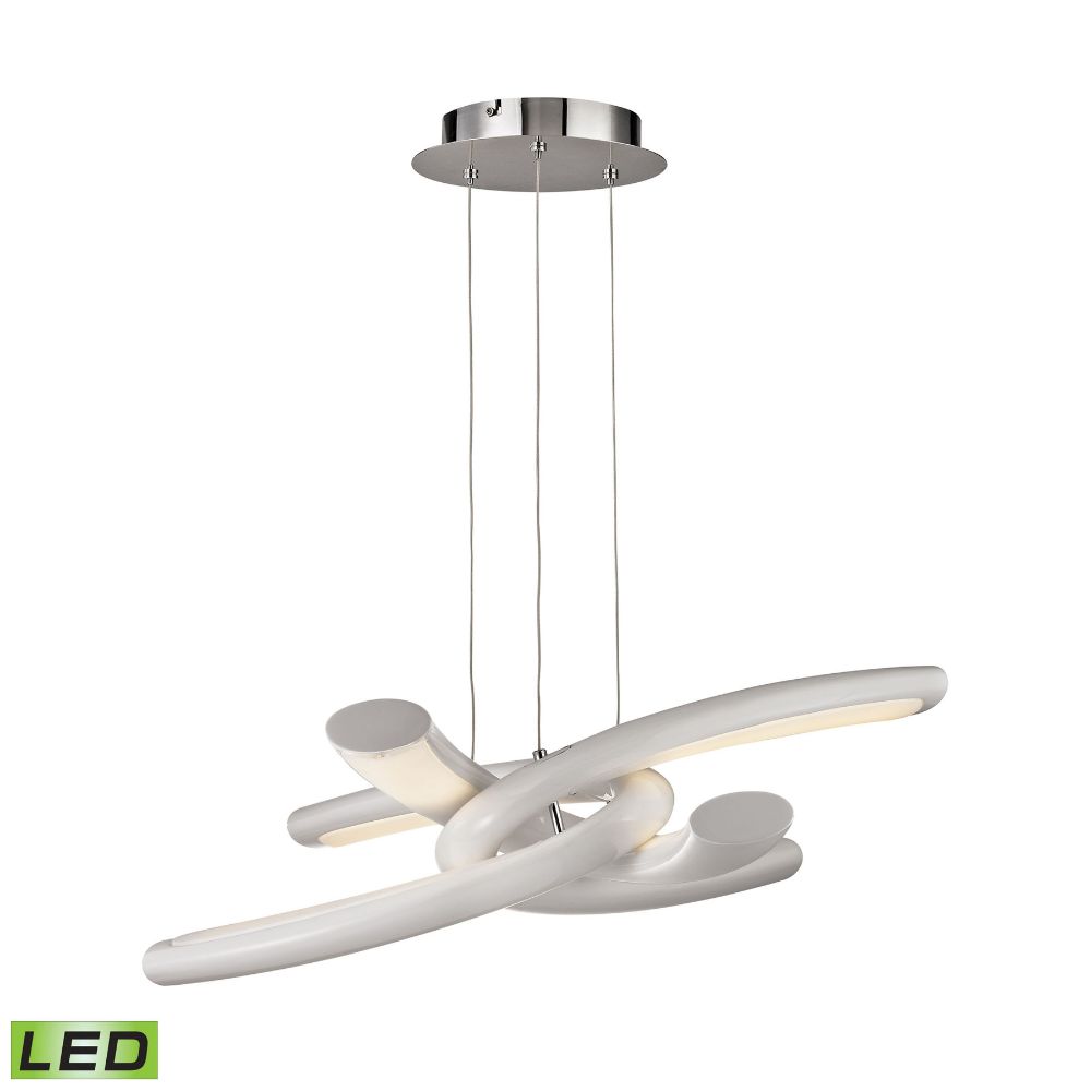 ELK Lighting LC300-30-15 Knot LED Chandelier in Chrome