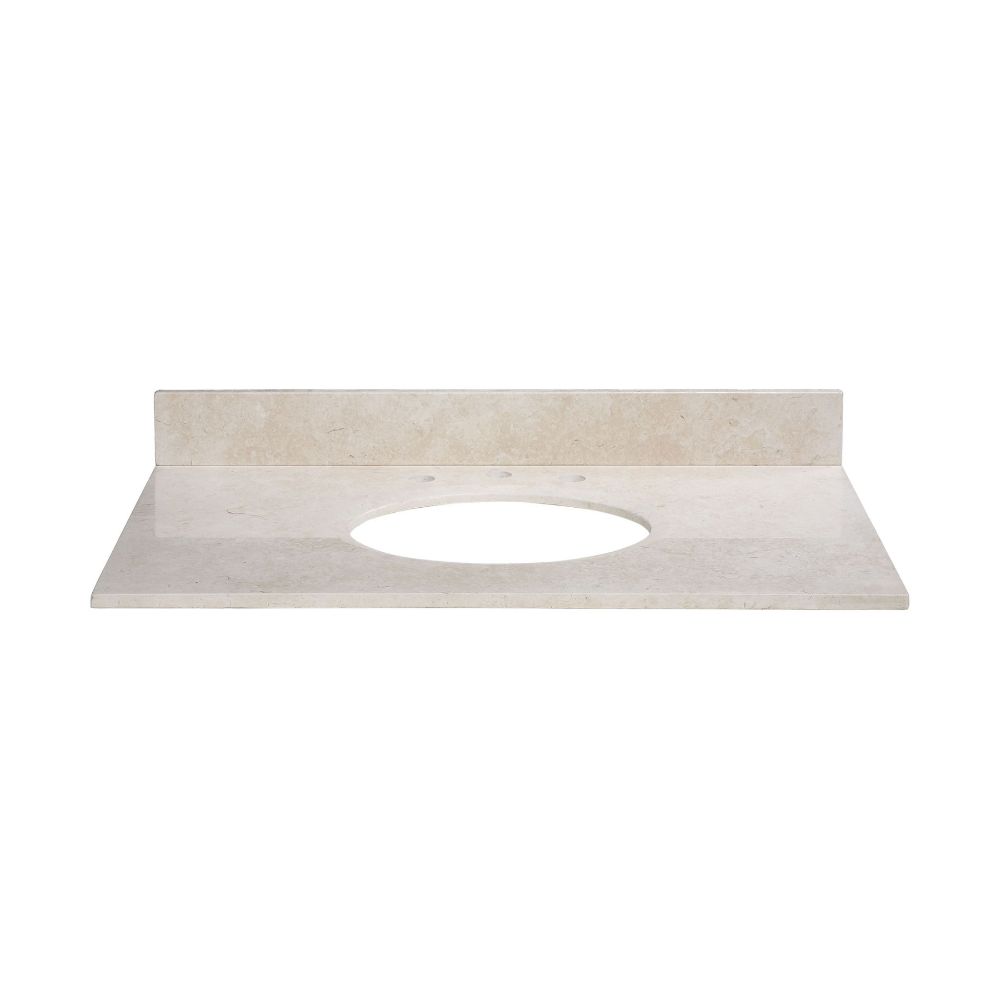 Elk Home MAUT310CM Stone Top - 31-inch for Oval Undermount Sink - Galala Beige Marble