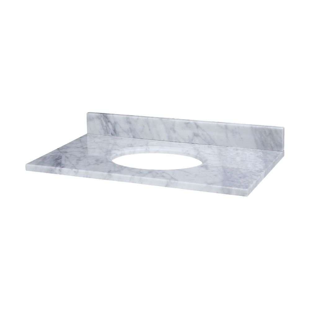 Elk Home MAUT310WT Stone Top - 31-inch for Oval Undermount Sink - White Carrara Marble