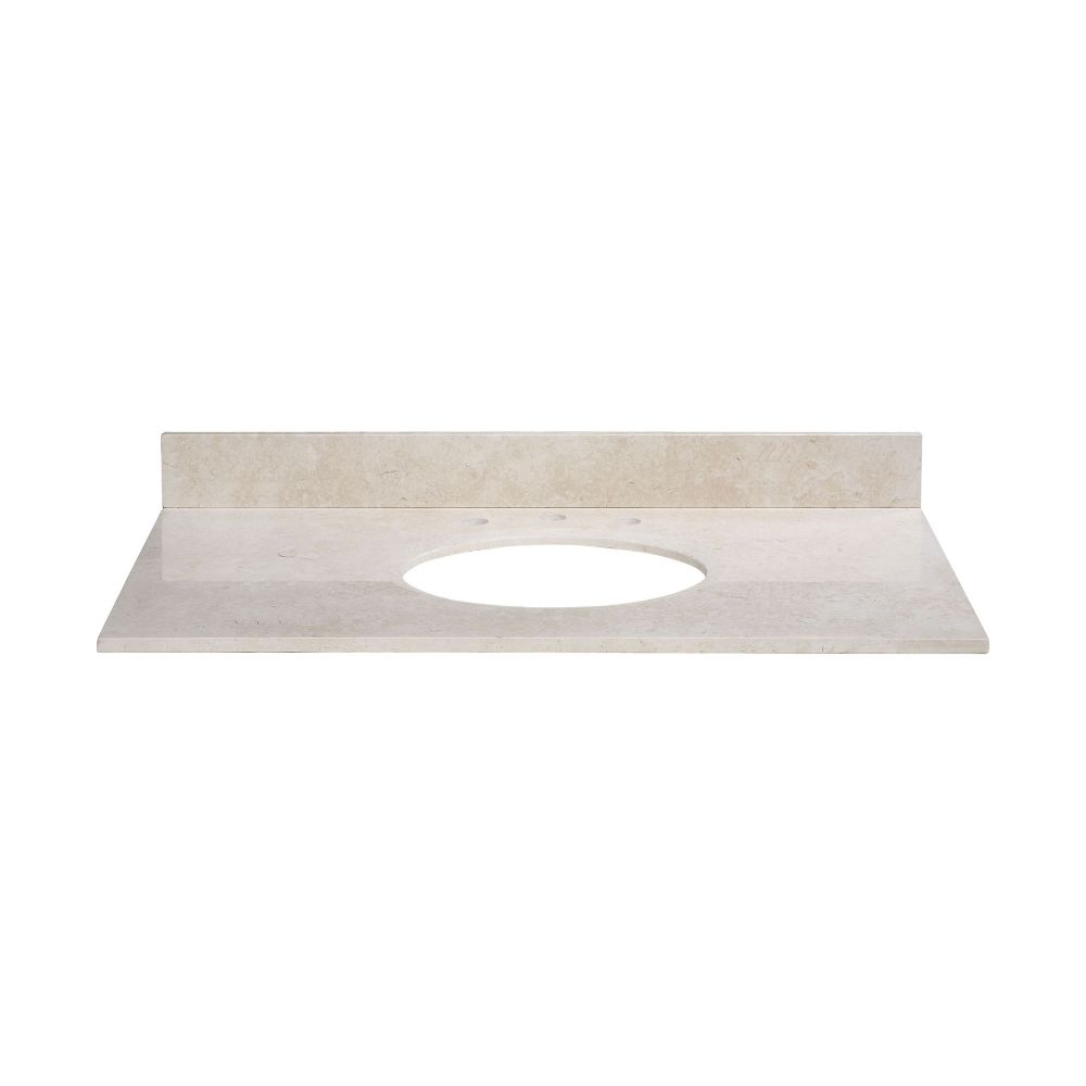 Elk Home MAUT490CM Stone Top - 49-inch for Oval Undermount Sink - Galala Beige Marble