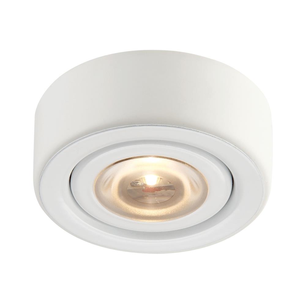 ELK Lighting MLE-101-30 Eco 1 Lamp LED Puk Light In White With Clear Glass