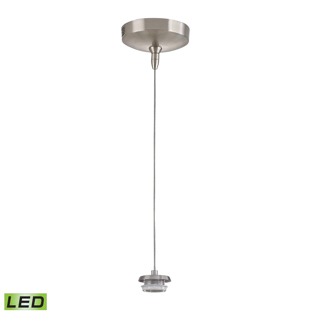 ELK Lighting PF1000/1-LED-BN Low Voltage Collection 1 light mini pendant (less glass) in Brushed Nickel