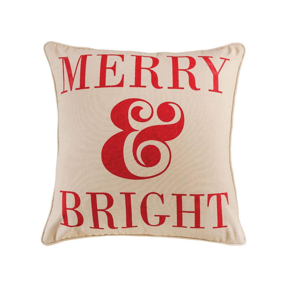 ELK Home PLW019 Merry and Bright 20x20 Pillow in White