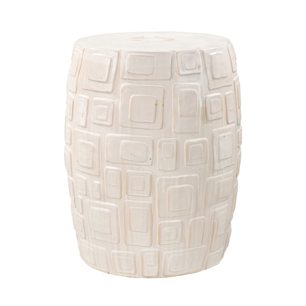 Elk Home S0015-8103 Cambeck Accent Stool - White