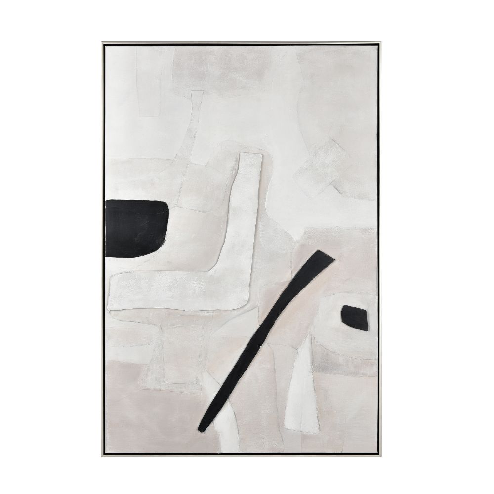 Elk Home S0016-9830 Foxx Abstract Framed Wall Art - White