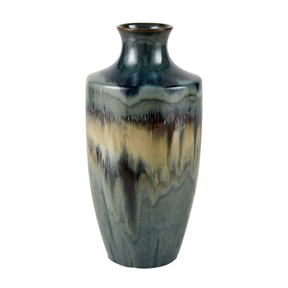 ELK Home S0017-8106 Roker Vase - Small in Green Reactive