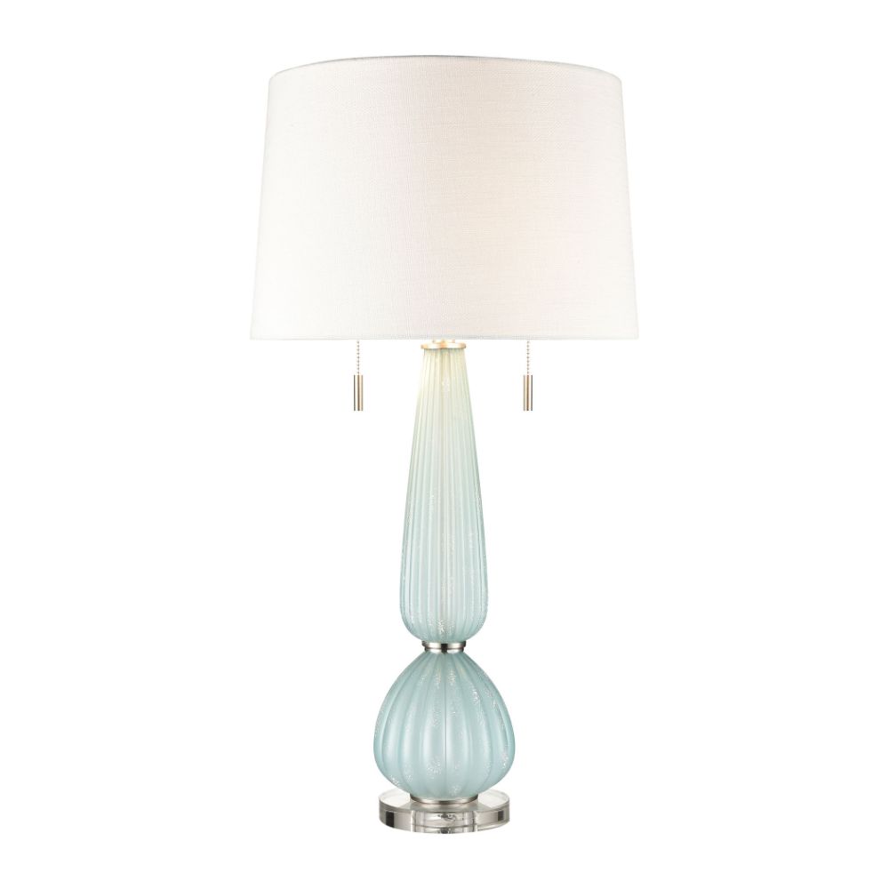 ELK Lighting S0019-8039 Mariani Glass Table Lamp In Blue 