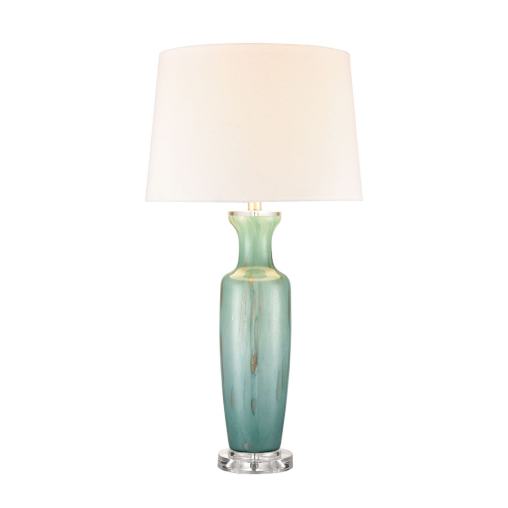 ELK Lighting S0019-8040 Abilene Glass Table Lamp In Green