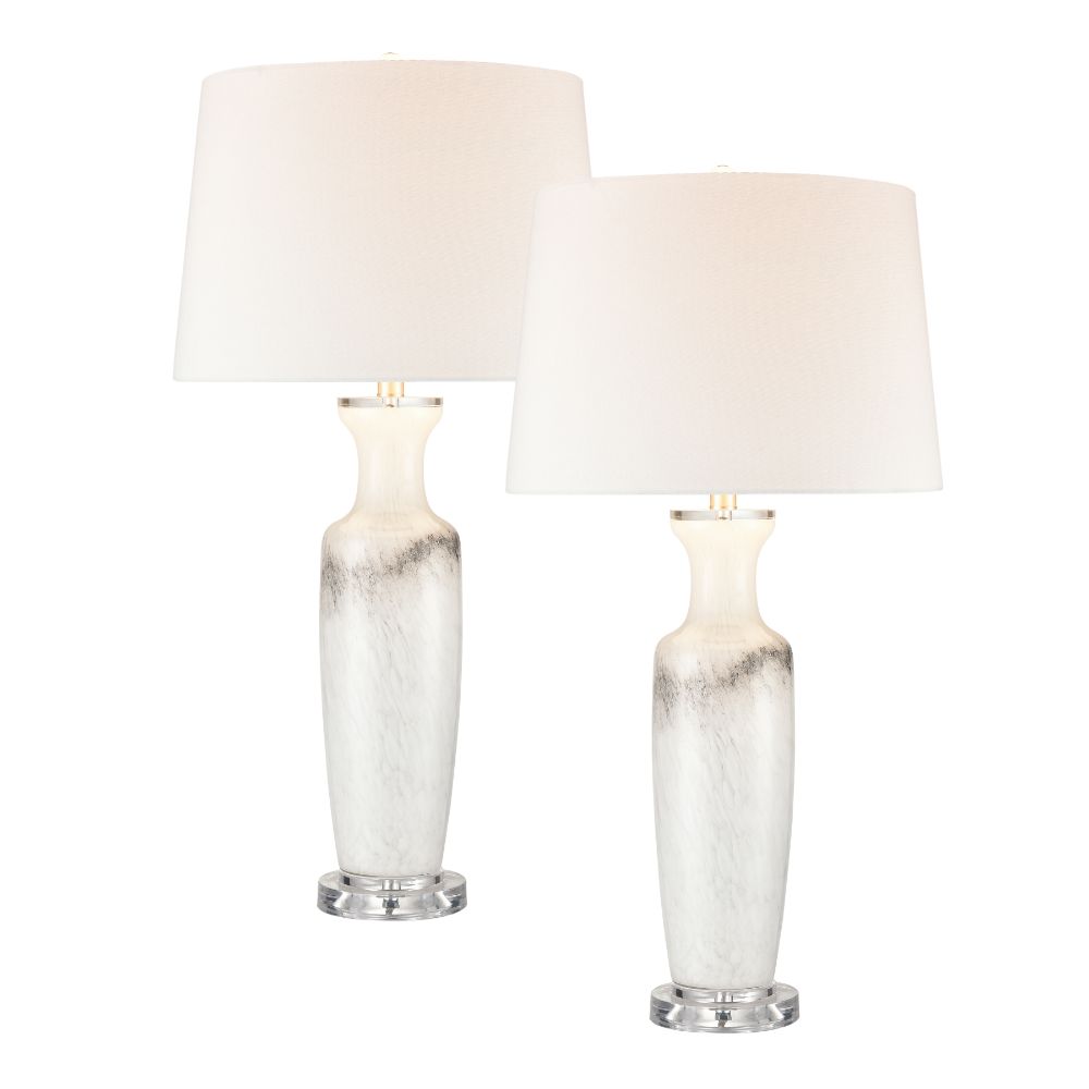 ELK Lighting S0019-8041/S2 Abilene Table Lamp - Set of 2 White