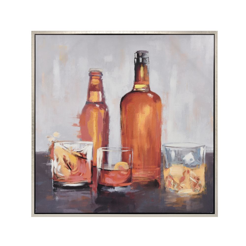 Elk Home S0026-10161 Bottle Framed Wall Art - Amber