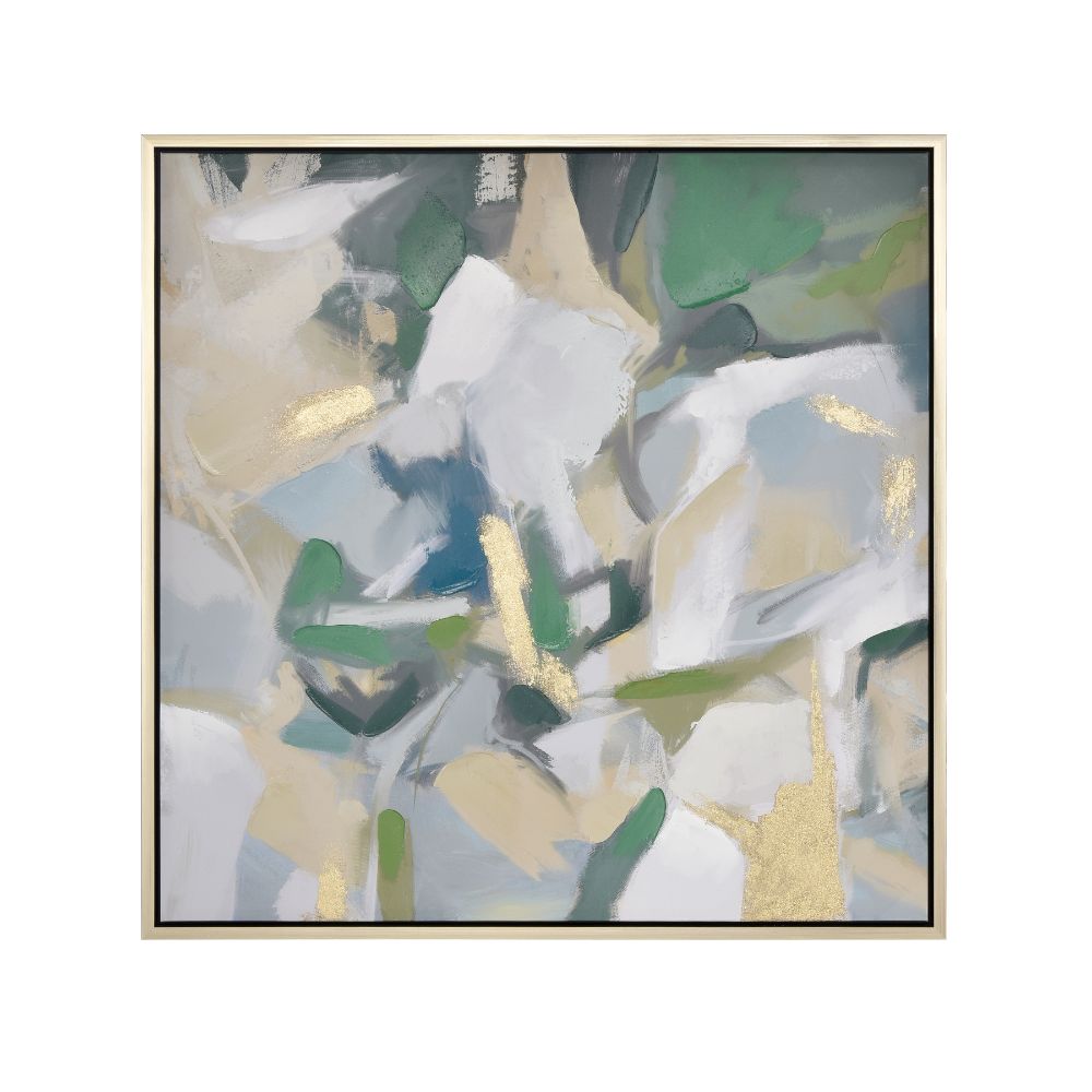 Elk Home S0026-11319 Verde Abstract Framed Wall Art - Green