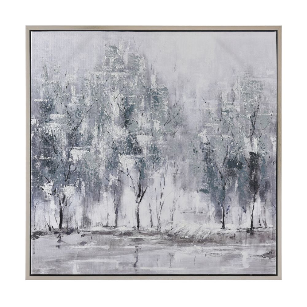 Elk Home S0026-9276 Kearns Forest Framed Wall Art - Off White