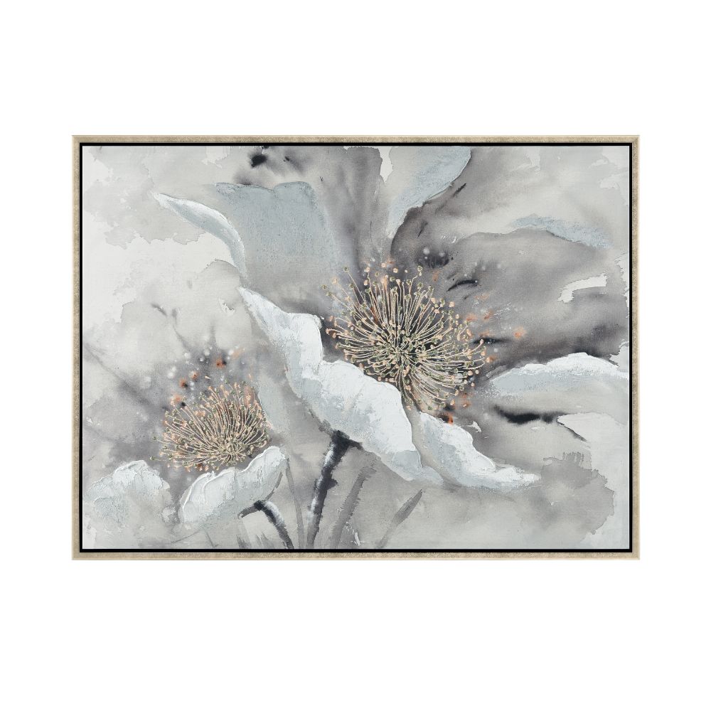 Elk Home S0026-9307 Farris Blooms Framed Wall Art - Gray