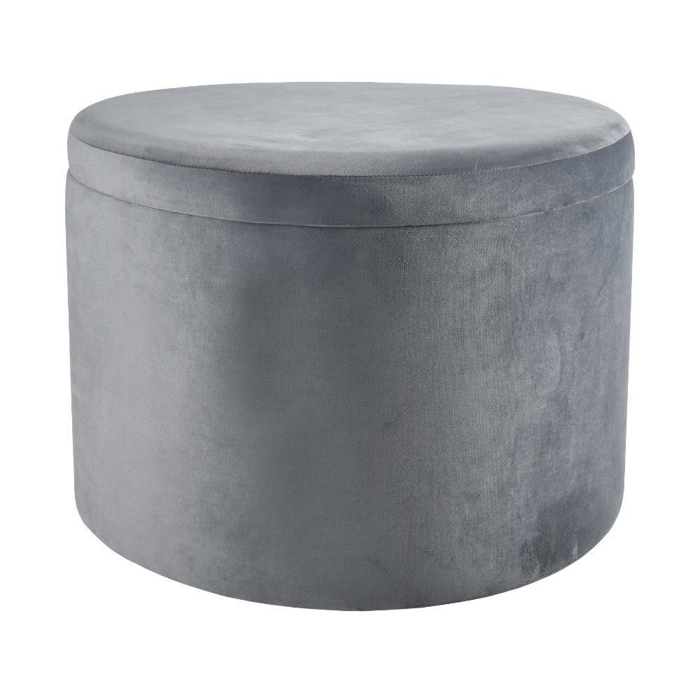 Elk Home S0035-9185 Linder Ottoman - Charcoal - Gray