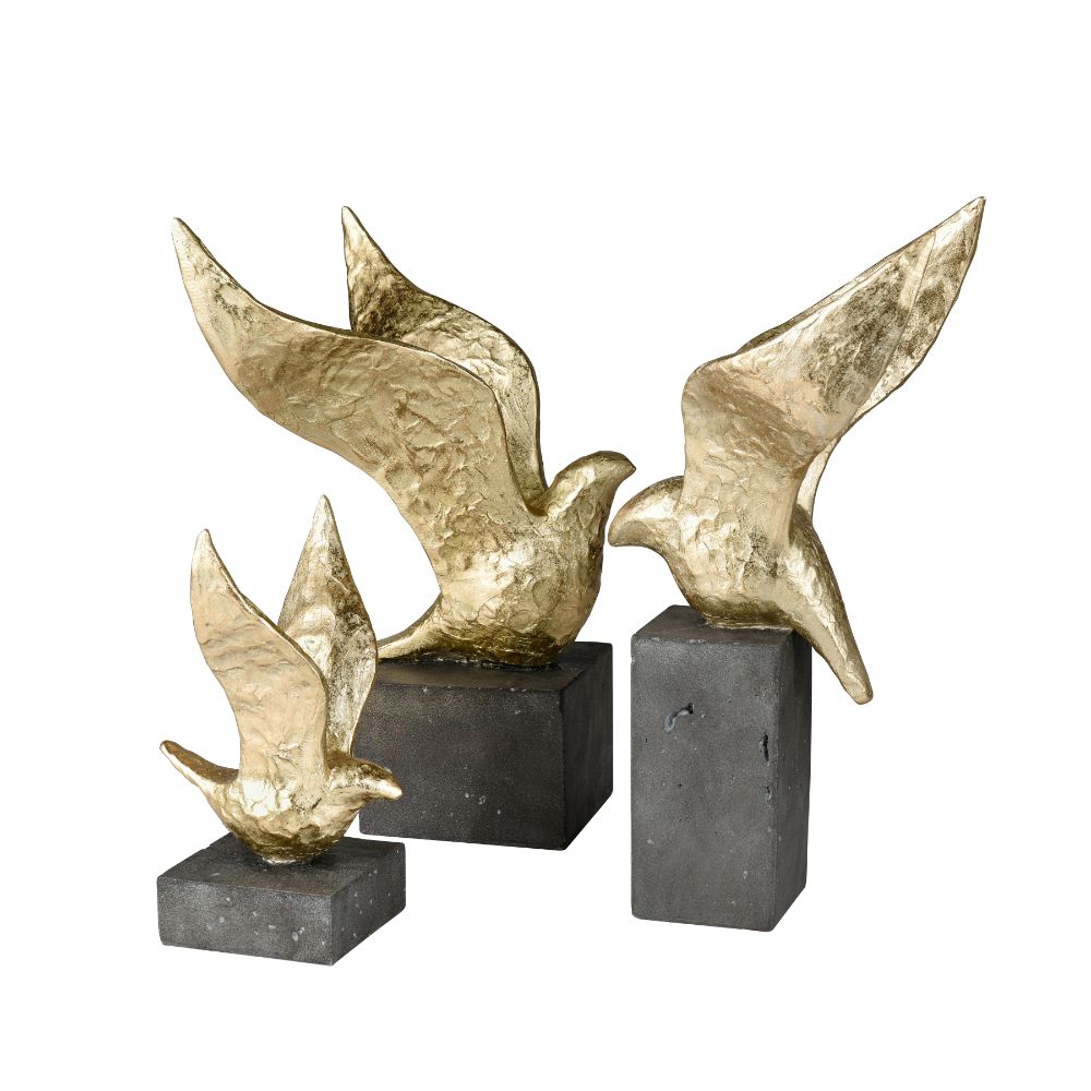 ELK Home S0036-8950/S3 Winged Bird Sculpture - Set of 3