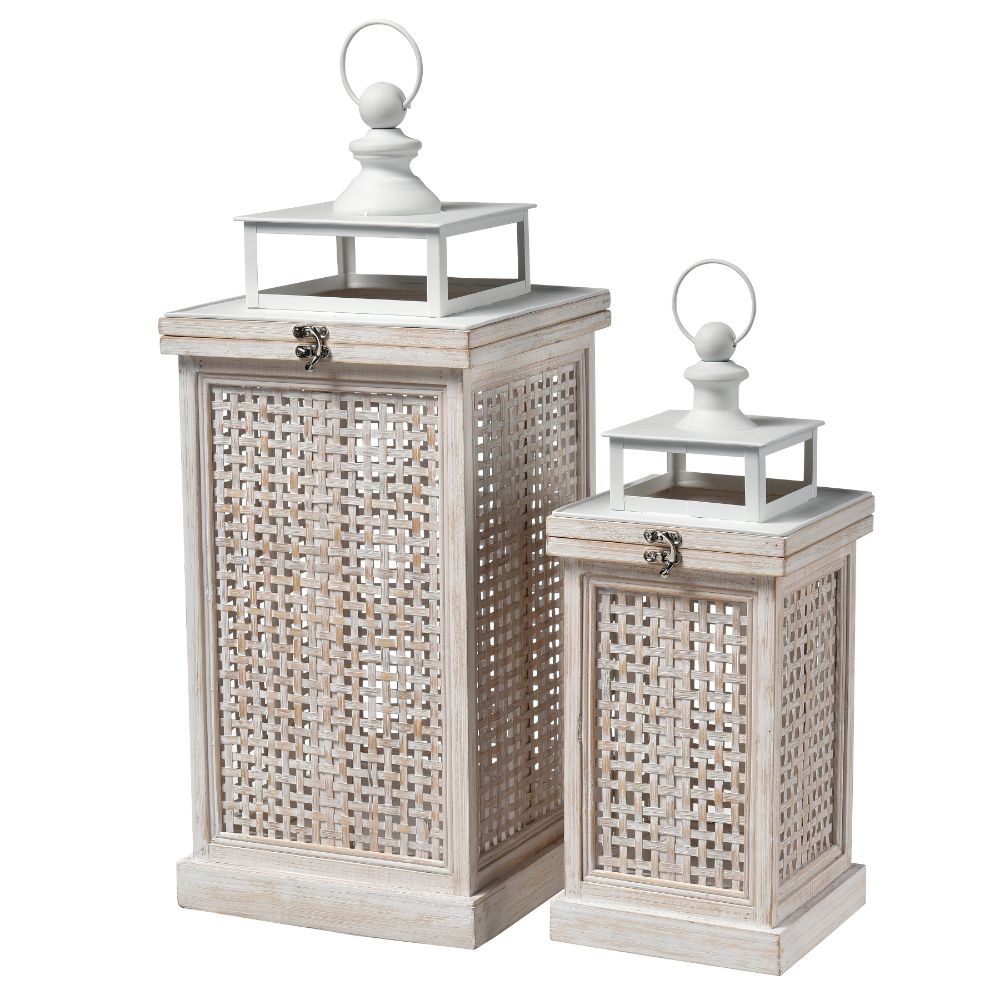 ELK Home S0037-11303/S2 Paley Lantern - Set of 2 Weathered White