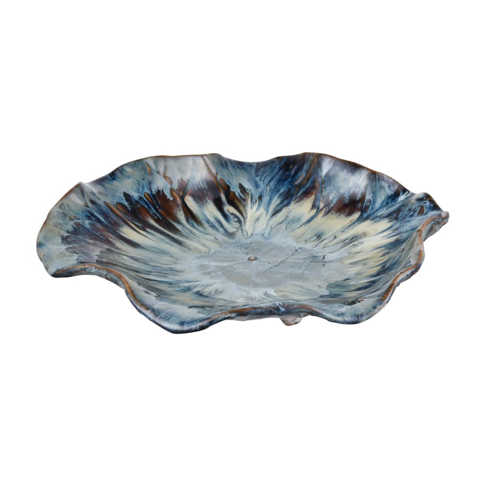 ELK Home S0037-11349 Mulry Charger - Prussian Blue Glazed