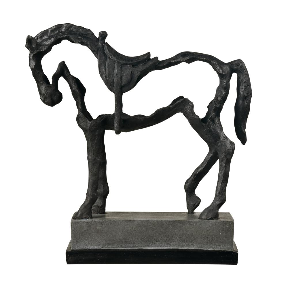 Elk Home S0037-12029 Noble Sculpture - Aged Black
