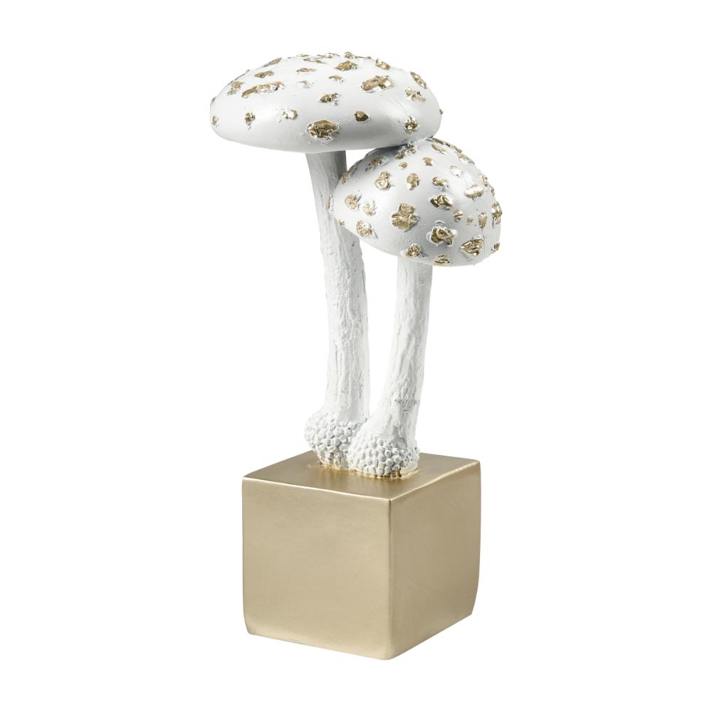 Elk Home S0037-12042 Mushroom Object - White