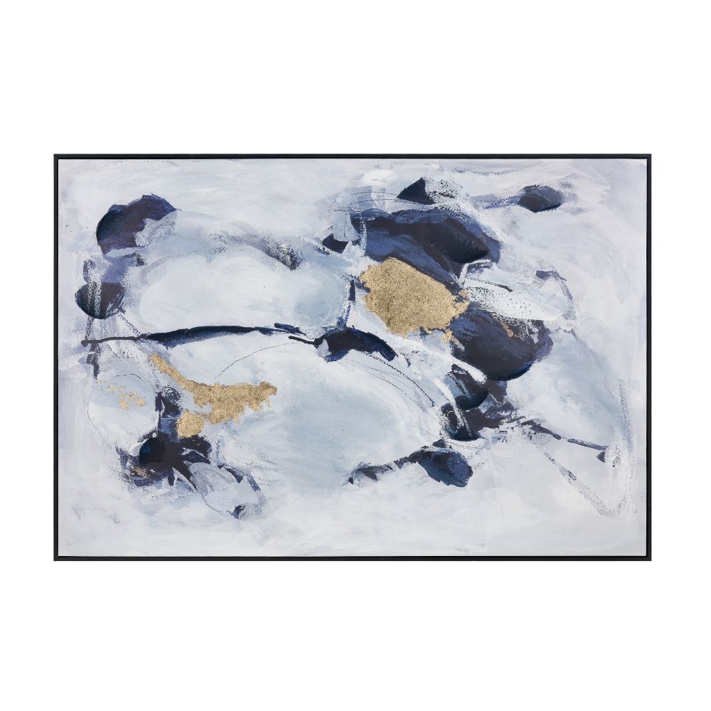 Elk Home S0056-10446 Charge Abstract Framed Wall Art - Off White