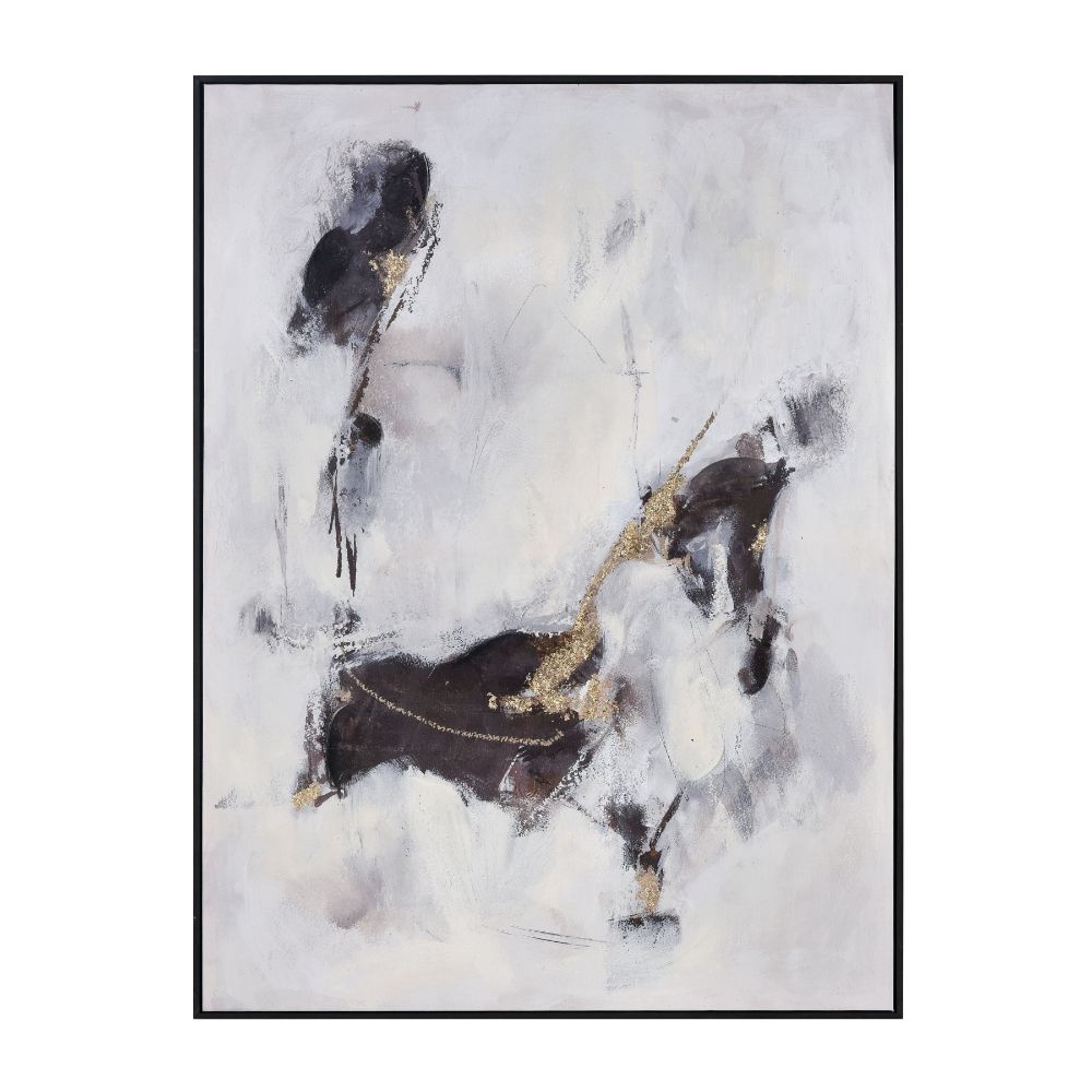 Elk Home S0056-10447 Tempest I Abstract Framed Wall Art - Off White